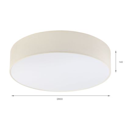 Brilagi - Plafonieră LED SIRIJA 4xE27/15W/230V Ø 60 cm crem