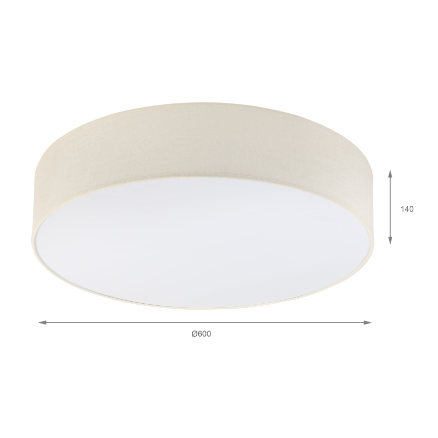 Brilagi - Plafonieră LED SIRIJA 4xE27/15W/230V Ø 60 cm crem
