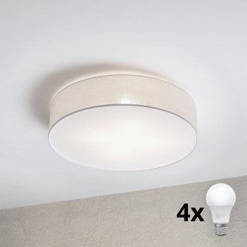 Brilagi - Plafonieră LED SIRIJA 4xE27/60W/230V, diam. 60 cm, albă