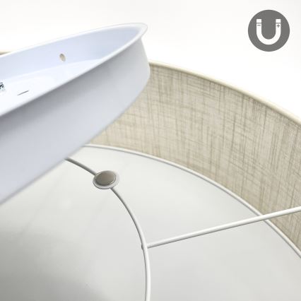 Brilagi - Plafonieră LED SIRIJA 4xE27/60W/230V, diam. 60 cm, crem