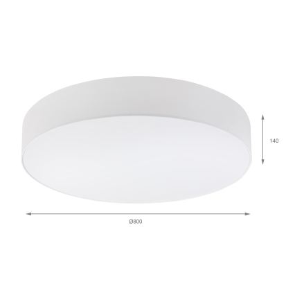 Brilagi - Plafonieră LED SIRIJA 6xE27/15W/230V, diametru 80 cm, albă