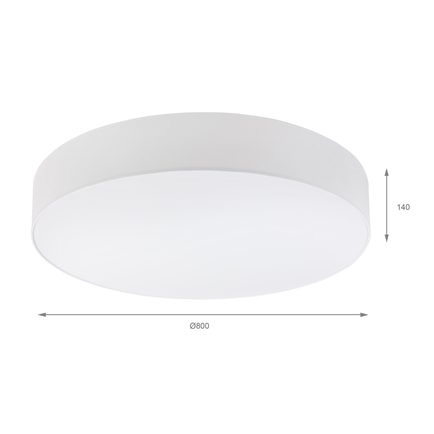 Brilagi - Plafonieră LED SIRIJA 6xE27/15W/230V, diametru 80 cm, albă