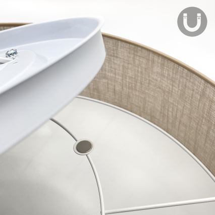 Brilagi - Plafonieră LED SIRIJA, 6xE27/60W/230V, Ø 80 cm, bej