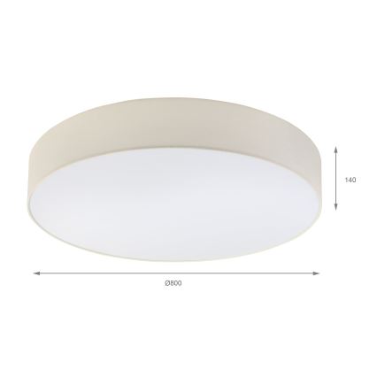 Brilagi - Plafonieră LED SIRIJA, 6xE27/60W/230V, Ø 80 cm, crem