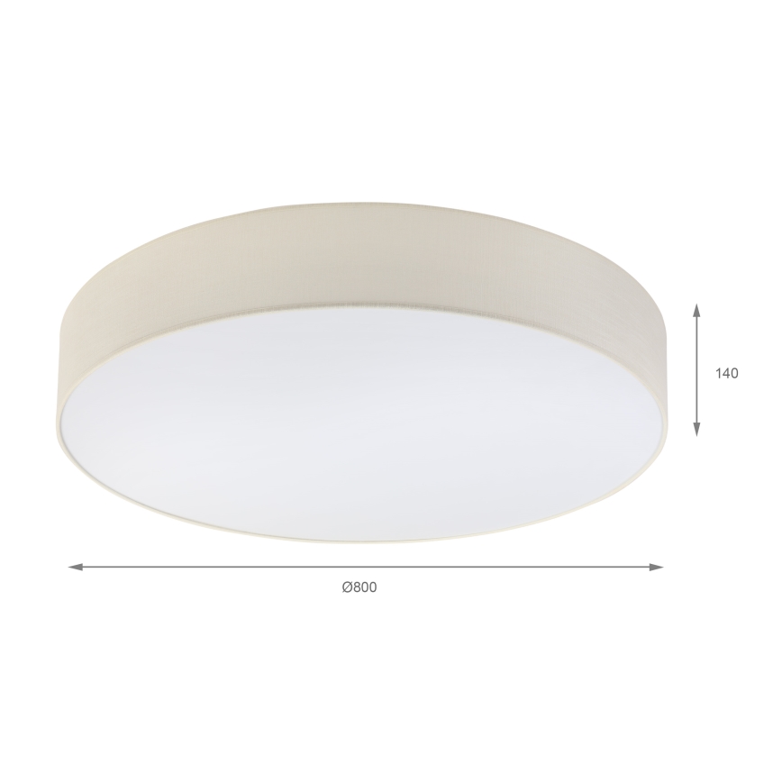 Brilagi - Plafonieră LED SIRIJA, 6xE27/60W/230V, Ø 80 cm, crem