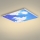 Brilagi - Plafonieră LED SLIMFRAME SKY, 58W, 230V, 60 x 60 cm, argintiu/albastru