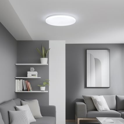 Brilagi - Plafonieră LED SMART reglabilă, 24W, 230V, Ø 38 cm, 3000-6000K, Wi-Fi Tuya Beacon + telecomandă