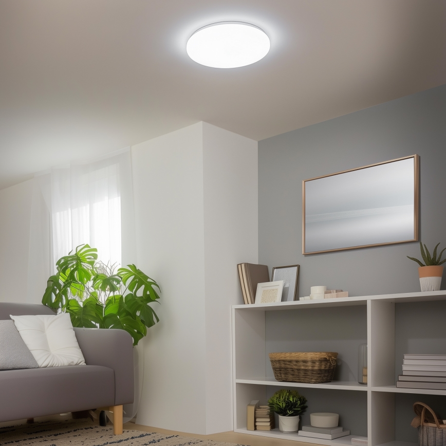Brilagi - Plafonieră LED SMART reglabilă, 24W, 230V, Ø 38 cm, 3000-6000K, Wi-Fi Tuya Beacon + telecomandă