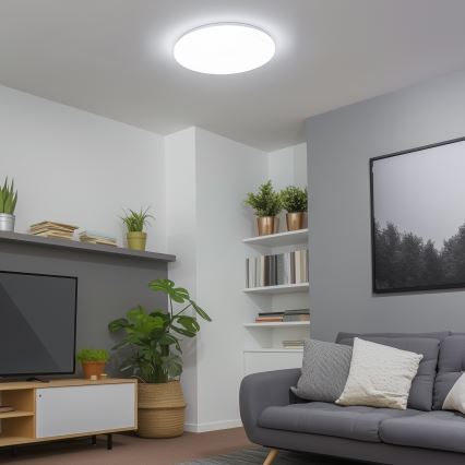 Brilagi - Plafonieră LED SMART reglabilă, 24W, 230V, Ø 38 cm, 3000-6000K, Wi-Fi Tuya Beacon + telecomandă