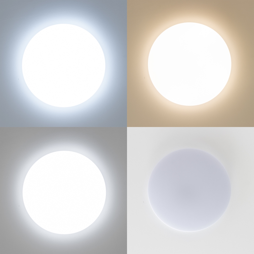 Brilagi - Plafonieră LED SMART reglabilă, 24W, 230V, Ø 38 cm, 3000-6000K, Wi-Fi Tuya Beacon + telecomandă
