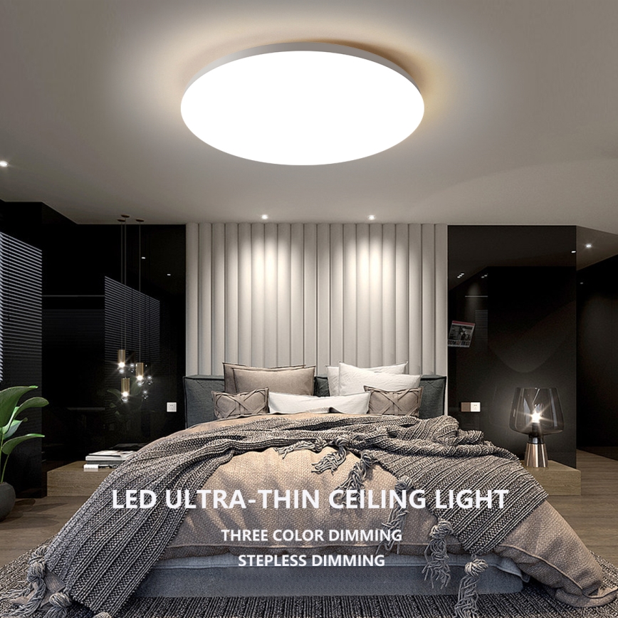 Brilagi - Plafonieră LED SMART reglabilă, 24W, 230V, Ø 38 cm, 3000-6000K, Wi-Fi Tuya Beacon + telecomandă