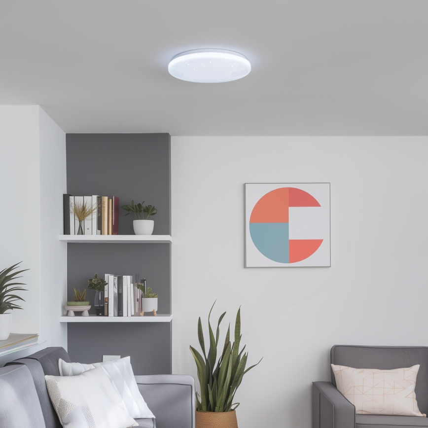 Brilagi - Plafonieră LED dimabilă Smart Stars LED/24W/230V Ø 38 cm 3000-6000K Wi-Fi Tuya Beacon + telecomandă