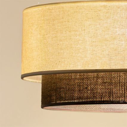 Brilagi - Plafonieră LED stil Boho, 1xE27/15W/230V, Ø 40 cm, crem/maro