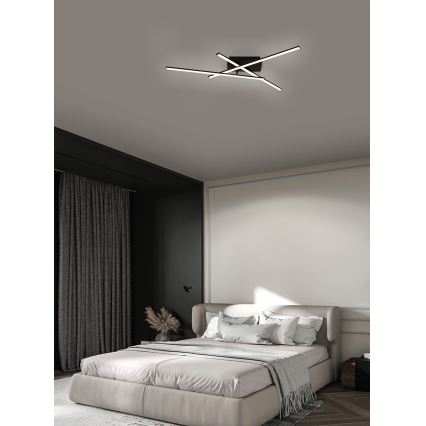 Brilagi - Plafonieră LED STRIPES, 30 W, 230 V, 51 x 78 cm, neagră