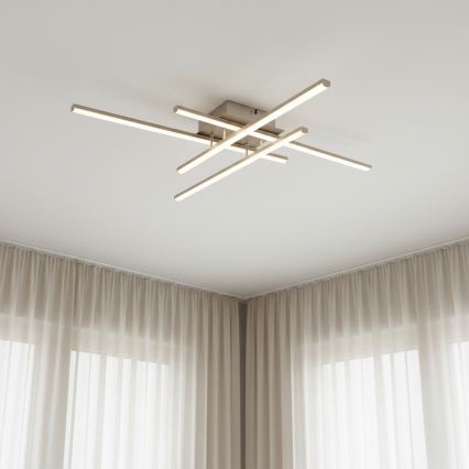 Brilagi - Plafonieră LED STRIPES LED/37W/230V 68x68 cm argintie