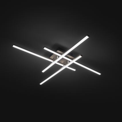 Brilagi - Plafonieră LED STRIPES LED/37W/230V 68x68 cm argintie