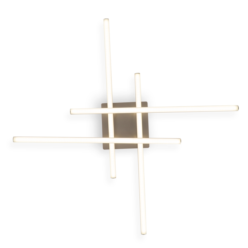 Brilagi - Plafonieră LED STRIPES LED/37W/230V 68x68 cm argintie