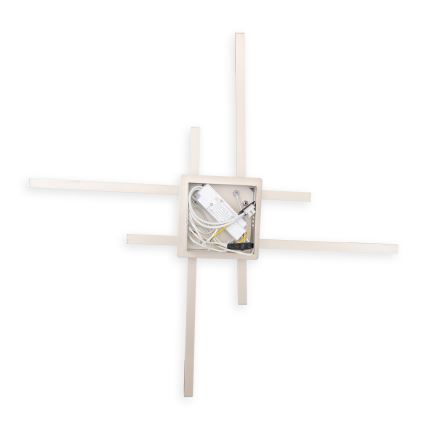 Brilagi - Plafonieră LED STRIPES LED/37W/230V 68x68 cm argintie