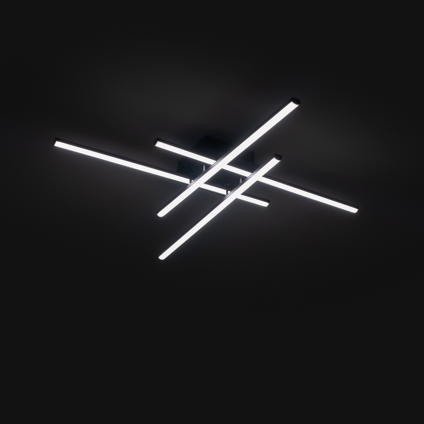 Brilagi - Plafonieră LED STRIPES, 37 W, 230 V, 68x68 cm, neagră
