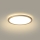 Brilagi - Plafonieră LED Ultra Slim pentru baie, 12W, 230V, Ø 22,5 cm, auriu, IP54
