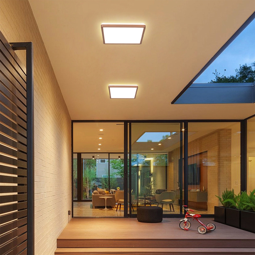 Brilagi - Plafonieră LED pentru baie ULTRA SLIM LED/18W/230V 30x30 cm roz auriu IP54