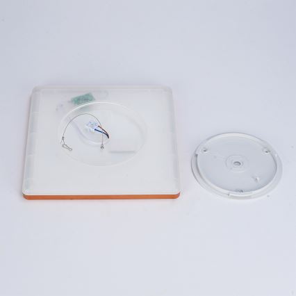 Brilagi - Plafonieră LED pentru baie ULTRA SLIM LED/18W/230V 30x30 cm roz auriu IP54