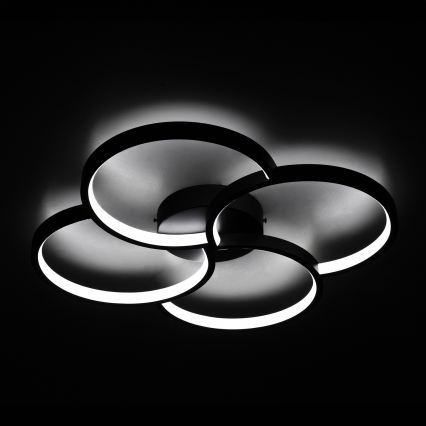 BRILAGI - Plafonieră LED VELO, 42 W, 230 V, 4000 K, Ø 52 cm, negru