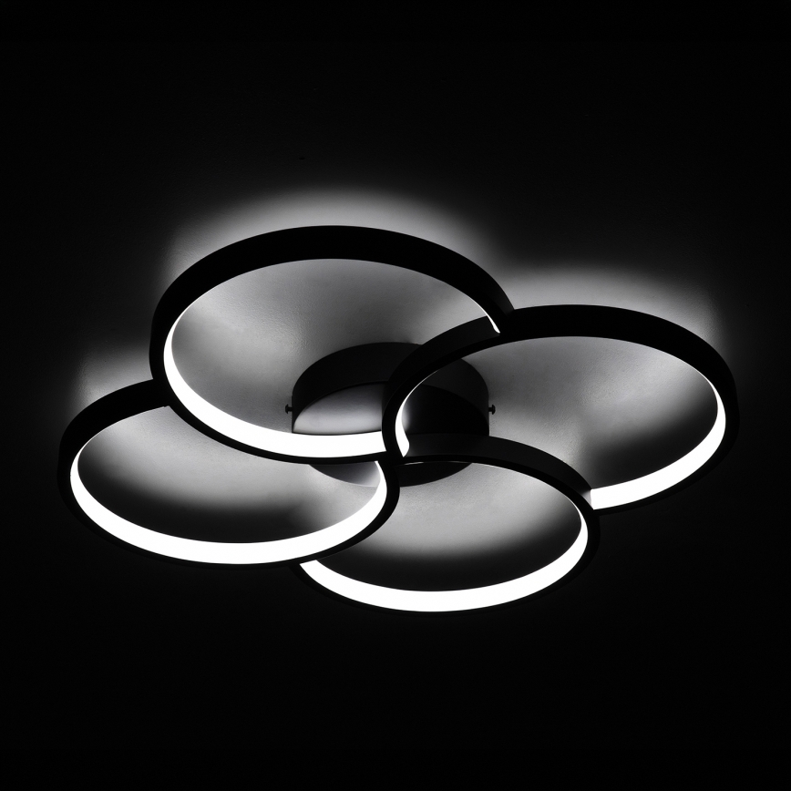 BRILAGI - Plafonieră LED VELO, 42 W, 230 V, 4000 K, Ø 52 cm, negru