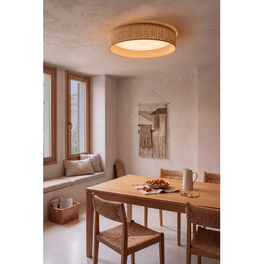 Brilagi - Plafonieră LED VELVET SIMPLE, 36 W, 230 V, 3000 K, Ø 55 cm, bej