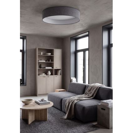 Brilagi - Plafonieră LED VELVET SIMPLE, 36W, 230V, 3000K, Ø 55 cm, gri