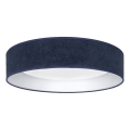 Brilagi - Plafonieră LED VELVET SIMPLE LED/24W/230V 4000K Ø 45 cm albastră