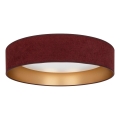 Brilagi - Plafonieră LED VELVET SIMPLE LED/24W/230V 4000K Ø 45 cm vișiniu/auriu
