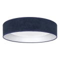 Brilagi - Plafonieră LED VELVET SIMPLE LED/36W/230V 3000K Ø 55 cm albastră