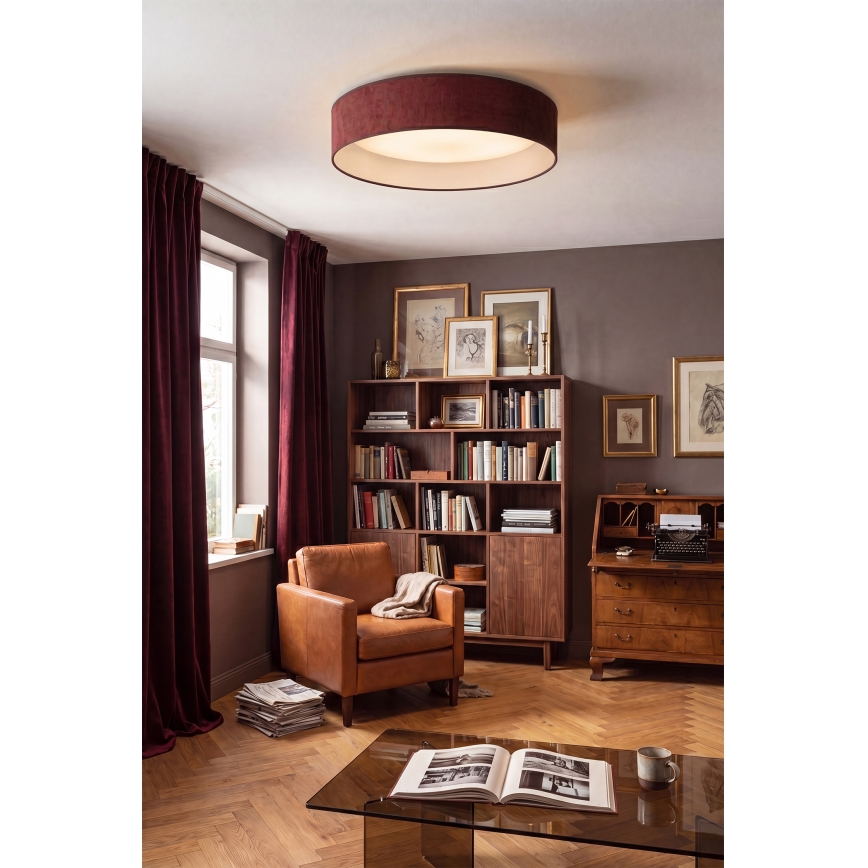 Brilagi - Plafonieră LED VELVET SIMPLE LED/36W/230V 3000K Ø 55 cm vișiniu