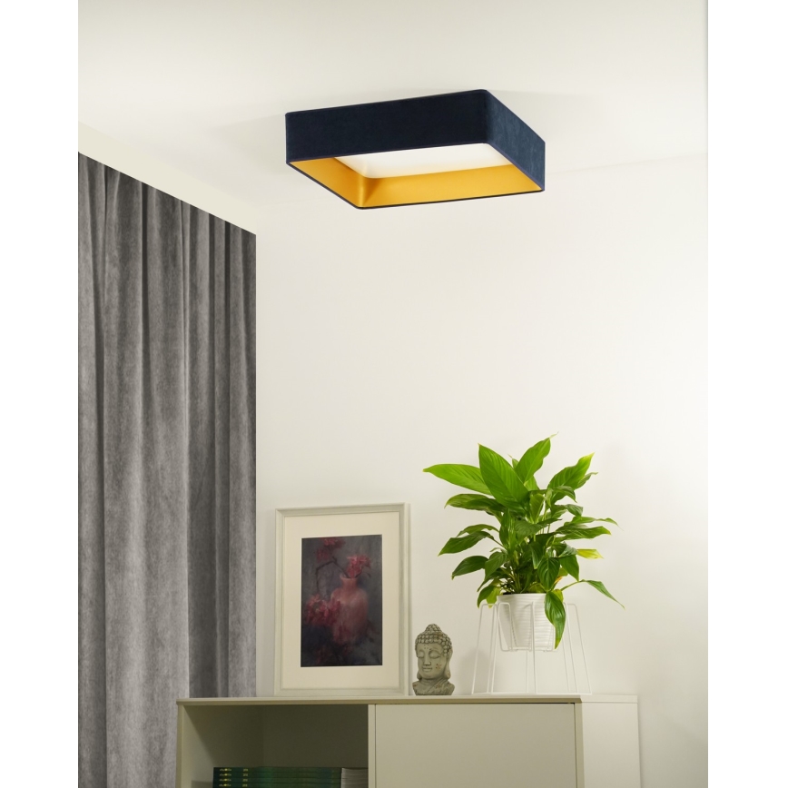 Brilagi - Plafonieră LED VELVET SQUARE, 24W/230V, 43x43 cm, bleumarin