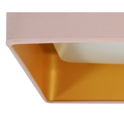 Brilagi - Plafonieră LED VELVET SQUARE LED/24W/230V 43x43 cm roz