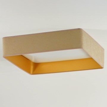 Brilagi - Plafonieră LED VELVET SQUARE LED/24W/230V 43x43 cm bej