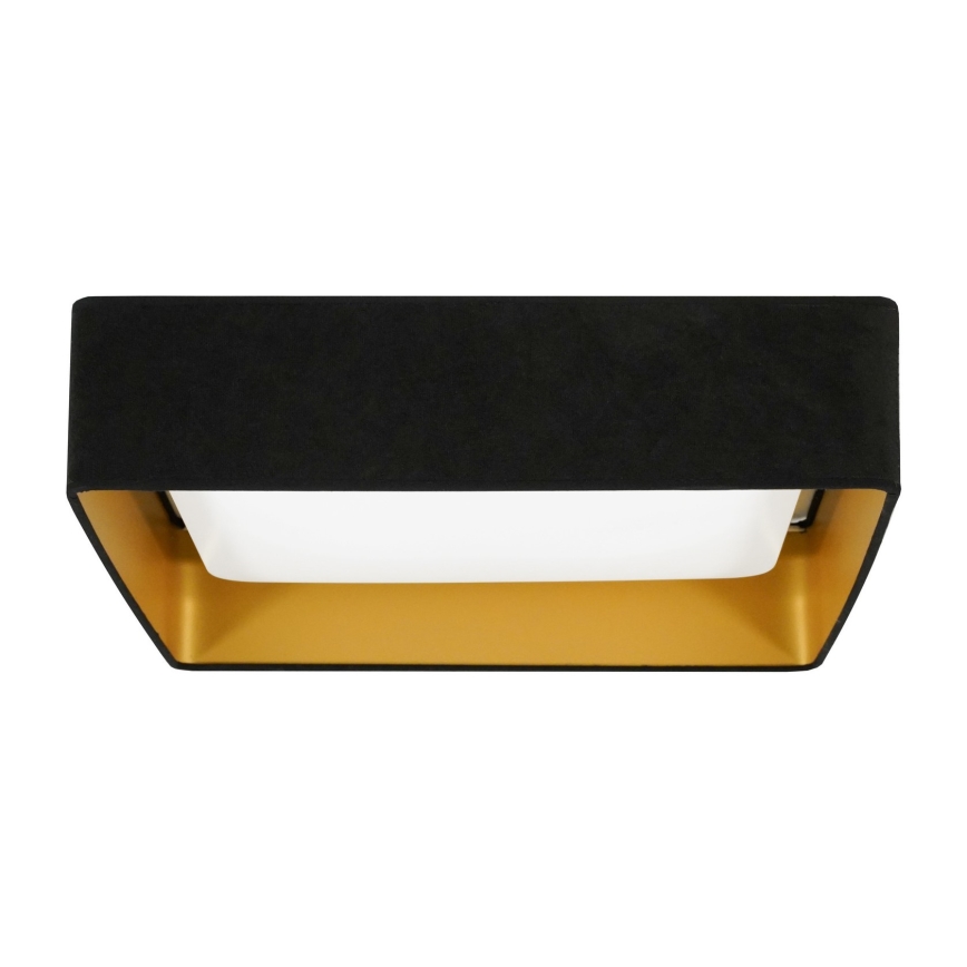 Brilagi - Plafonieră LED VELVET SQUARE, 24W, 230V, 43x43 cm, neagră