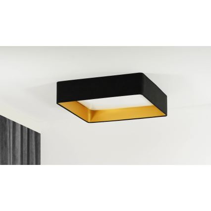 Brilagi - Plafonieră LED VELVET SQUARE, 24W, 230V, 43x43 cm, neagră