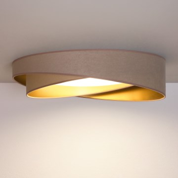 BRILAGI - Plafonieră LED VELVET TWIST LED/24W/230V 4000K, diam. 55 cm, bej/auriu