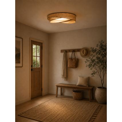 BRILAGI - Plafonieră LED VELVET TWIST LED/24W/230V 4000K diam. 55 cm bej