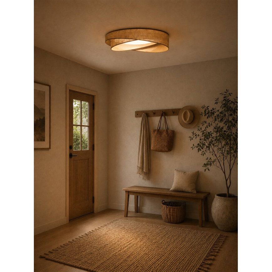 BRILAGI - Plafonieră LED VELVET TWIST LED/24W/230V 4000K diam. 55 cm bej