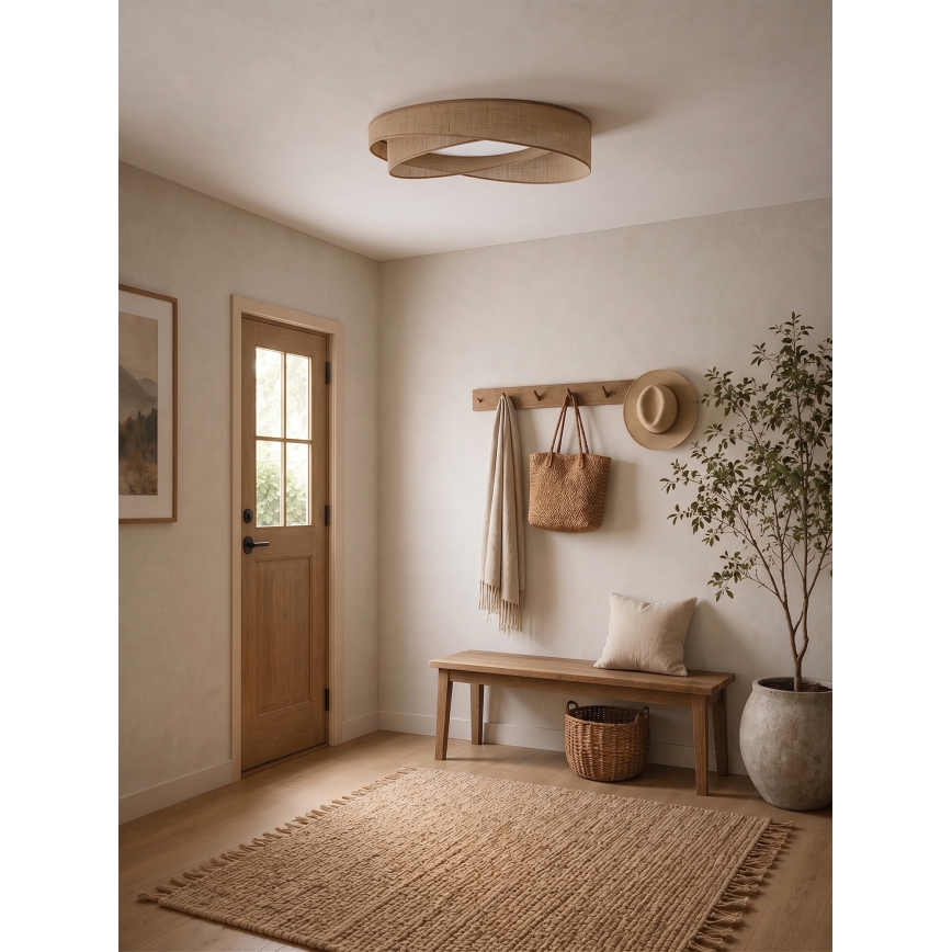 BRILAGI - Plafonieră LED VELVET TWIST LED/24W/230V 4000K diam. 55 cm bej