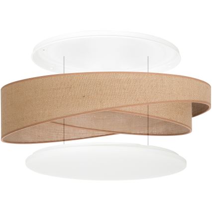 BRILAGI - Plafonieră LED VELVET TWIST LED/24W/230V 4000K diam. 55 cm bej