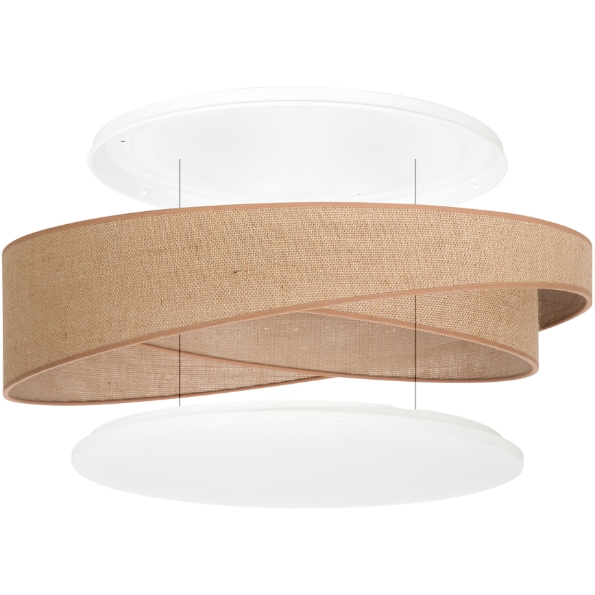 BRILAGI - Plafonieră LED VELVET TWIST LED/24W/230V 4000K diam. 55 cm bej