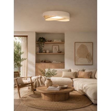 BRILAGI - Lampă de tavan cu LED VELVET TWIST LED/24W/230V 4000K Ø 55 cm crem/bej