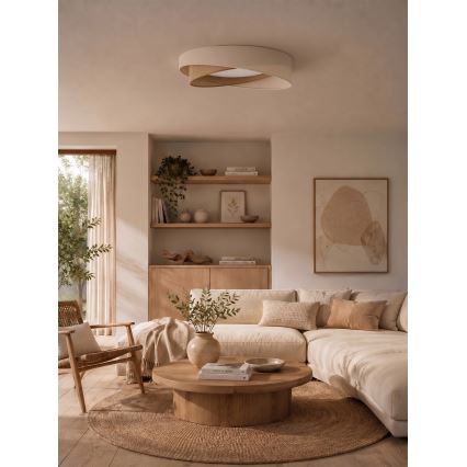 BRILAGI - Lampă de tavan cu LED VELVET TWIST LED/24W/230V 4000K Ø 55 cm crem/bej