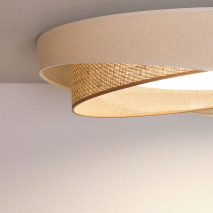 BRILAGI - Lampă de tavan cu LED VELVET TWIST LED/24W/230V 4000K Ø 55 cm crem/bej