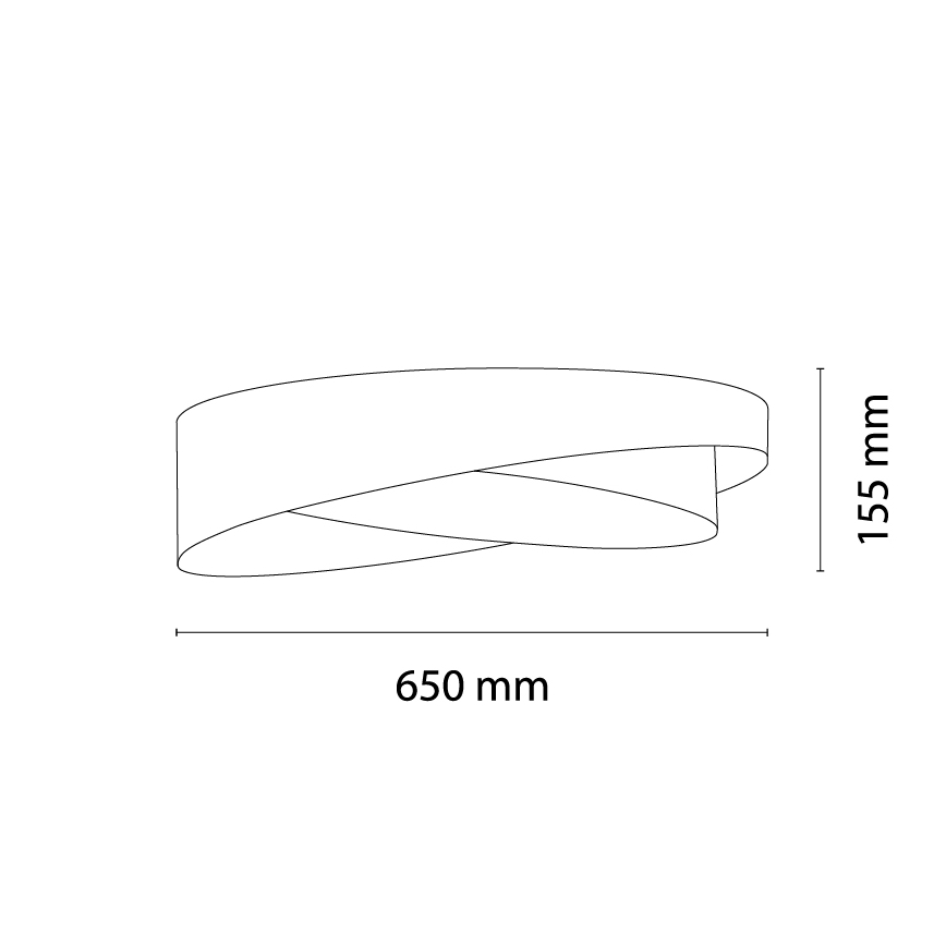 BRILAGI - Plafonieră LED VELVET TWIST LED/24W/230V 4000K Ø 55 cm alb