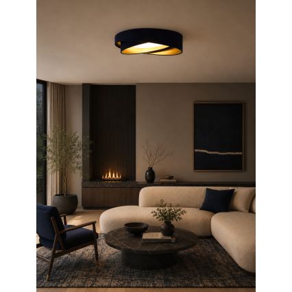 BRILAGI - Plafonieră LED VELVET TWIST LED/24W/230V 4000K Ø 55 cm albastru/auriu